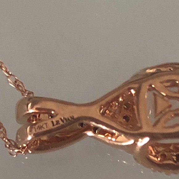 Le Vian Peach Morganite and Diamond Necklace - Picture 5 of 5